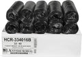 Aluf Plastics 33 Gallon Black Trash Bags (250 Count) - 33" x 40" - 16 Micron Equivalent High Density Value Garbage Bags for Bathroom, Office,Municipal(1 Pallet of 70 Cases, 17500 Bags Total)