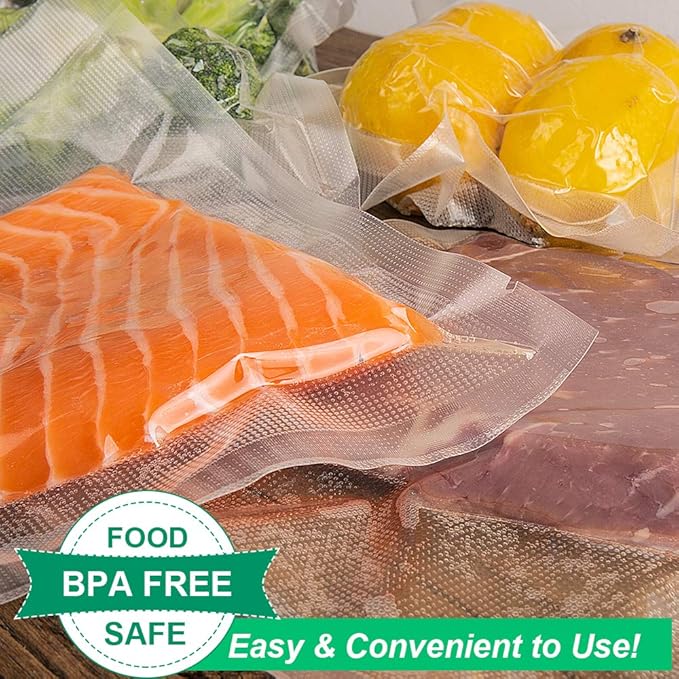 11x50 Rolls 2 Pack Vacuum Sealer Bags Rolls with BPA Free,Heavy Duty,Great for Vac Storage or Sous Vide Cooking