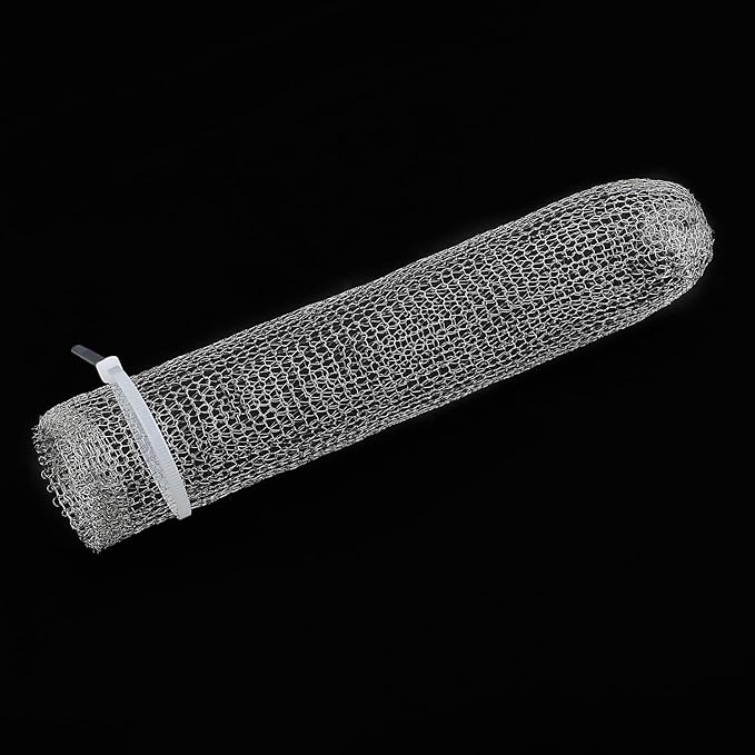 24PCS Lint Traps for Washing Machine, Stainless Steel Mesh Snare Trap Washer Hose Lint Catcher Laundry Mesh Washer Hose Filter with 24 PCS Cable Ties