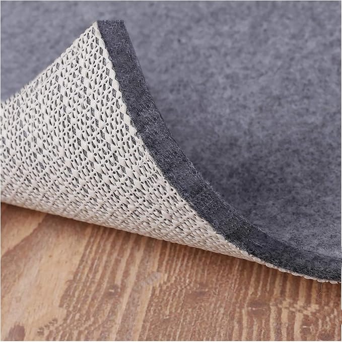 Non Slip Rug Pad Grippers - 2x6, 1/4" Thick, Felt + Rubber Double Layers Area Carpet Mat Tap, Provides Protection and Cushioning for Hardwood or Tile Floors