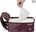 LaSyL Super Absorbent Commode Pads - 100 Count Wholesale Value Pack - for Camping Portable Toilet Bags, Commodes Liners Disposable, Bed Pan, Potty Chair-Leak Proof