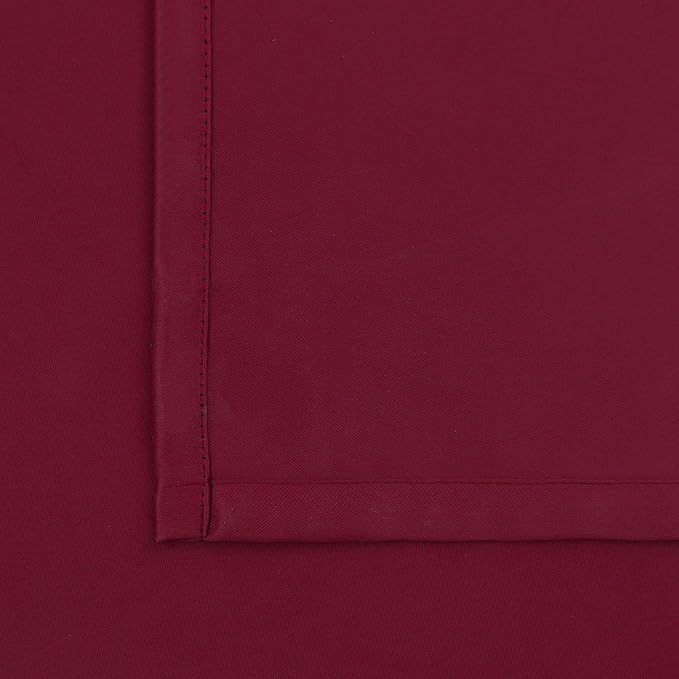 BGment Burgundy Blackout Curtains 72 Inch Length 2 Panels for Living Room - Thermal Insulated Drapes with Rod Pocket Privacy Christmas Decor for Dining Bedroom, 52 x 72 Inch