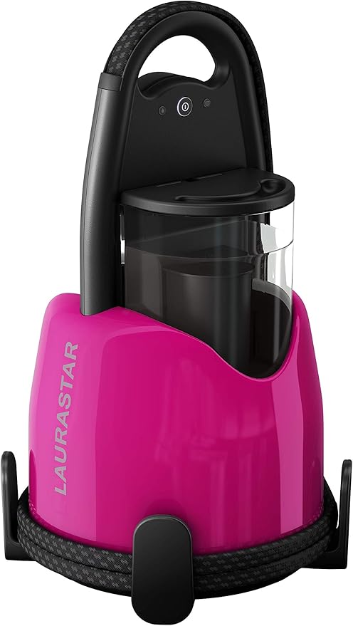 Laurastar Lift Plus Steam Iron in Pinky Pop: Swiss Engineered 3-in-1 Steam Generator That Irons, Steams, and Purifies Your Clothes