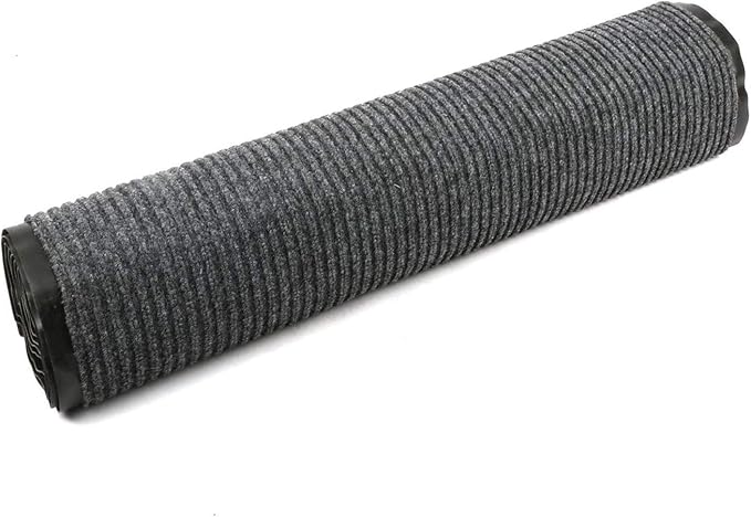 Commercial Grade Door Floor Mat 3' x 10'Heavy Duty Tough Entry Collection Slip Skid Entrance Mat with Rubber Backing and Easy to Clean Indoor Outdoor Rug Grey