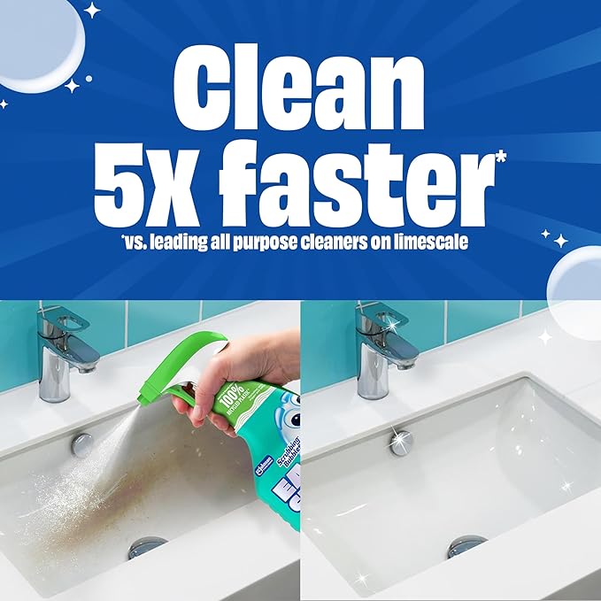 Scrubbing Bubbles Easy Clean Foaming Multipurpose Bathroom Cleaner Spray, Bottle Made from 100% Recyled Plastic, 32 Ounce Spray (Pack of 2)