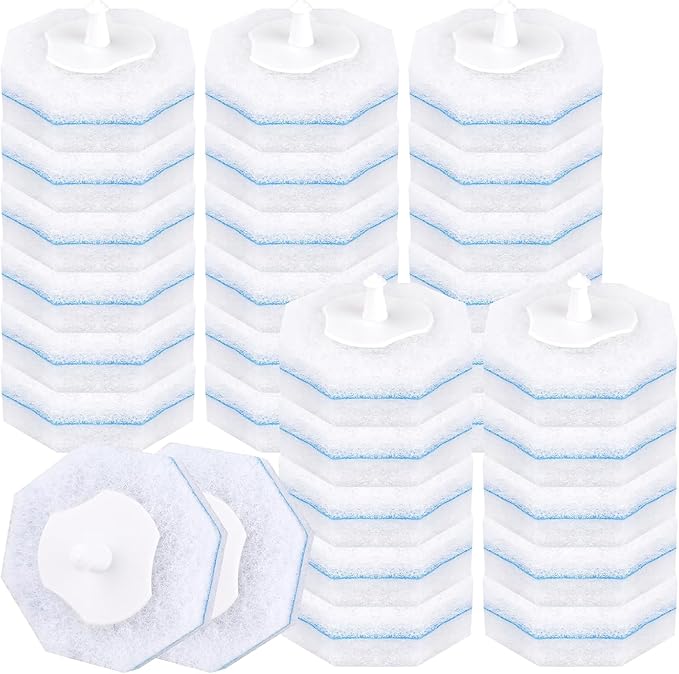 80 Pcs Toilet Wand Refills, Disposable Toilet Brush,Disposable Toilet Bowl Brush Replacement Heads,for Bathroom Cleaning,Clean Toilets,bathtubs,mop Pools, wash basins