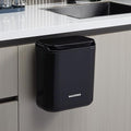 Compost Bin Hanging Trash Can with Lid Under Sink for Kitchen, Food Waste Bin for Countertop with Lid, Mountable Garbage Can for Bathroom, RV, 8L/2.6Gal