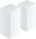 Microfiber Cleaning Cloths,120 Pack, 16"x16", All-Purpose, Softer, Highly Absorbent, Lint-Free, Reusable, Washable Pro Towels, White, for House, Kitchen, Bathroom, Car, Office
