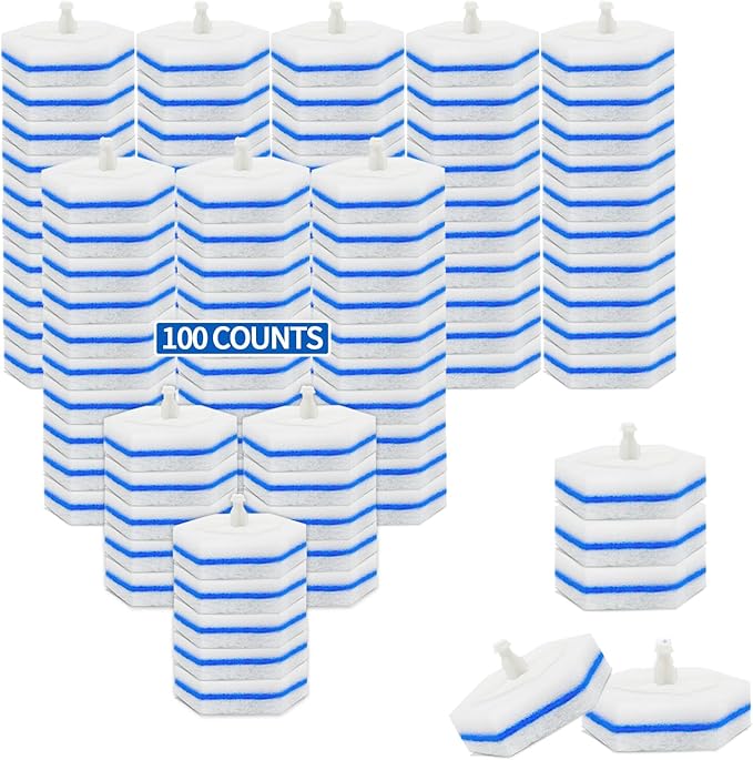 Aimery 100 Counts Blue Disposable Toilet Bowl Cleaning Refills Make Toilet And Bathroom Be Fresh(100, Blue)