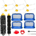 Replacement Parts Accessories Kit for iRobot Roomba 675 694 692 614 670 677 671 691 676 639 679 615 600 Series Robot Vacuum Attachment, 1 Bristle Brush, 6 Side Brush, 4 Filter