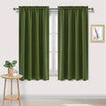 DWCN Olive Green Room Darkening Blackout Curtains - Thermal Insulated Privacy Energy Saving Window Curtain Drapes 52 x 63 inch Length, Set of 2 Bedroom Living Room Curtains