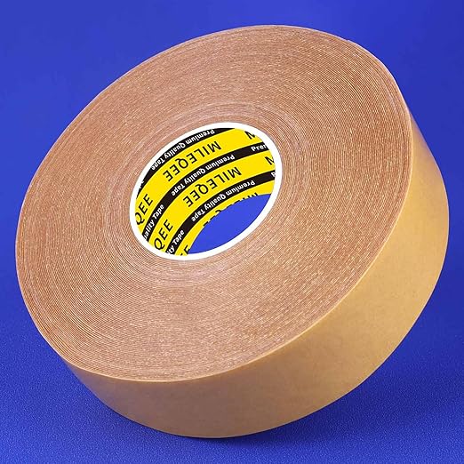 Double-Sided Tape Strong and Tough, 1in x 66FT(20m), Durable Duct Cloth Carpet Rugs Fiberglass Mesh Tape, High Stickiness 2 Sided, Multipurpose Removable Residue-Free, Easy Tear