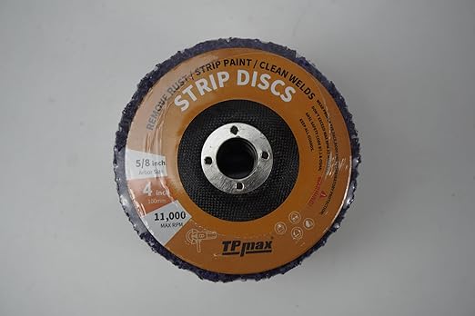 4 inch Stripping Discs Rust Remover Discs Remove Paint and Oxidation 5/8 inch Arbor Clean Discs Poly Strip Disc Angle Grinding Wheel - 5 Pack(Purple)