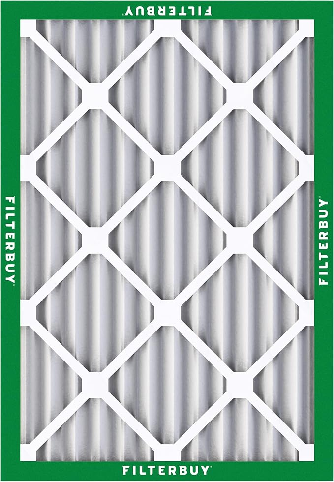 Filterbuy 17x22x2 Air Filter MERV 8 (MPR 700) Dust Defense Replacement (2-Pack), Electrostatic Pleated HVAC AC Furnace Filters, Made in USA (Actual Size: 16.50 x 21.50 x 1.75)