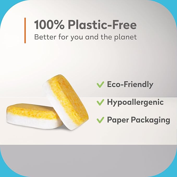 Orange House Plant Based Dishwasher Tabs 56 Count | 100% Food Grade Orange Oil, Deep Clean, Eco-Friendly, No Synthetic Fragrance, No Harmful Chemical, Paper Packaging