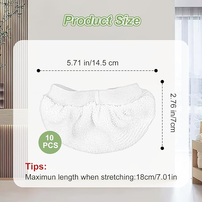 10Pack Microfiber Cloths for Handheld Steam Cleaner Compatible with Bissell Steam Shot, Comforday, PurSteam, Wagner Spraytech, Universal Washable Steam Cleaner Accessories
