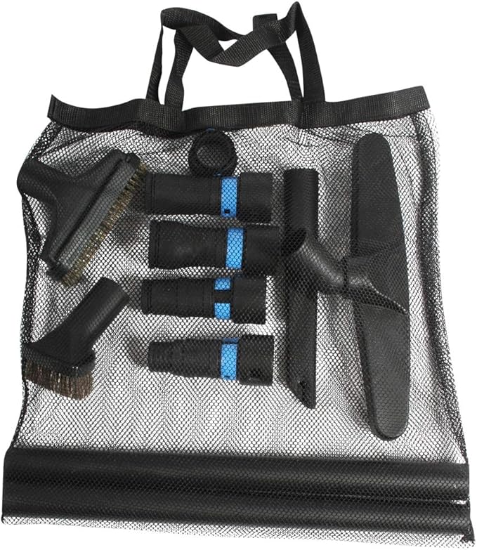 Cen-Tec Systems 95270 16 Ft. Home and Shop Vacuum Hose with Expanded Multi-Brand Power Tool Dust Collection Adapter Set and Full Attachment Kit, Black