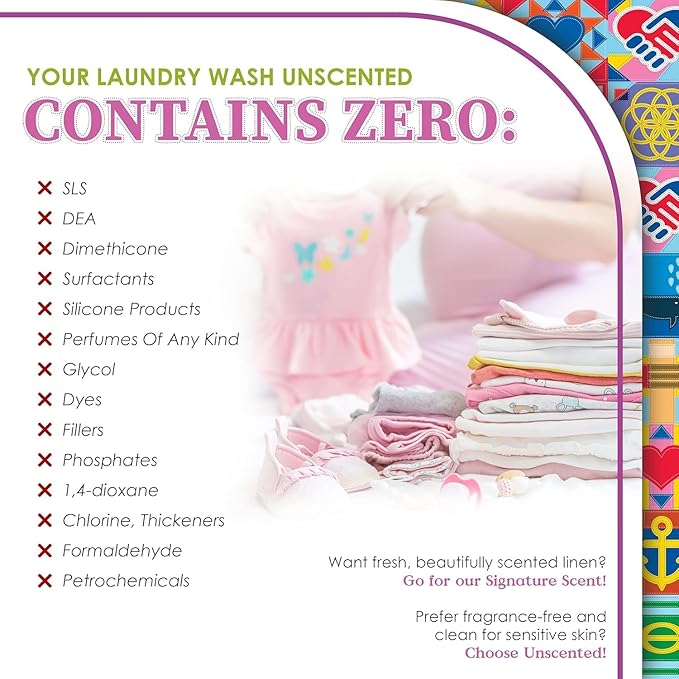 Truly Free Fabric Softening Conditioner for Clothes| Safe for Babies & Kids with Sensitive Skin | Plant-Based | Includes 4 Refills | Unscented Rinse(200 Loads)