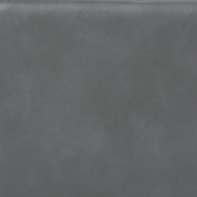 SIMPLIHOME Avalon 48 inch Wide Contemporary Rectangle Storage Ottoman Bench in Stone Grey Vegan Faux Leather, Assembled, For the Living Room, Entryway and Family Room