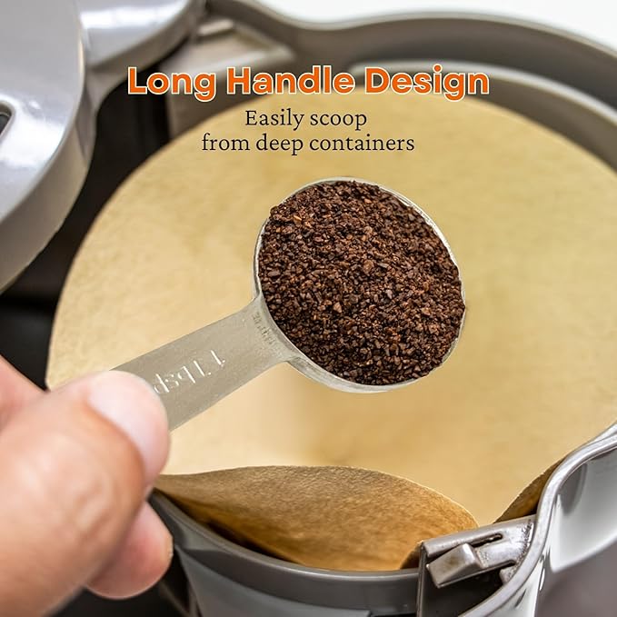 9PCS Measuring Spoons Set Stainless 1 tbsp, 1/2 tbsp, and 1-1/16tsp Steel Measuring Spoons for Cooking Baking Spice Jars and Liquid Ingredients