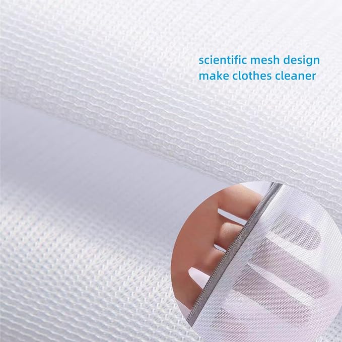 6 Pcs Lingerie Bags for Washing Delicates(2L 2M 2S) Mesh Laundry Bags for Lingerie Socks Garment Underwear Baby Clothes Bra for Washing Machine