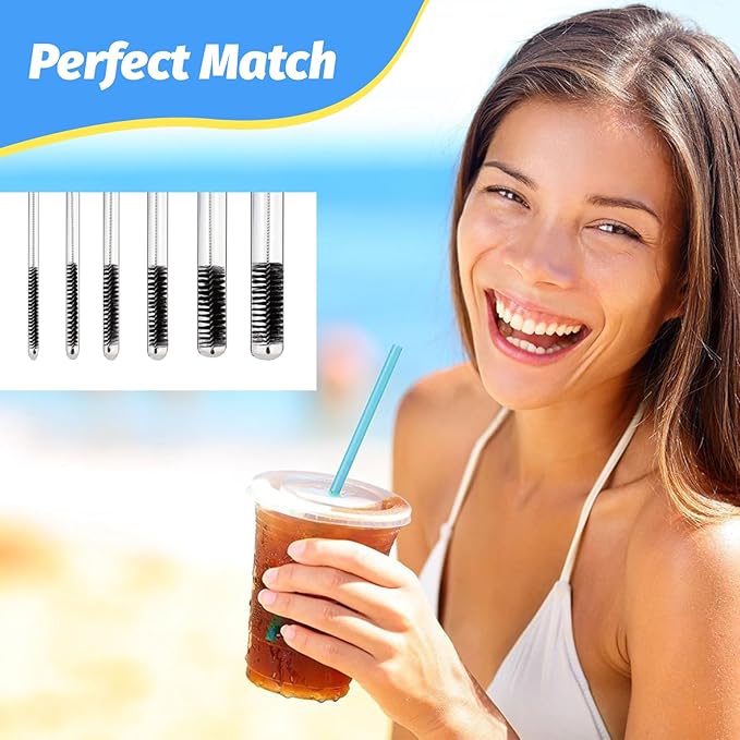 16pcs Long Tube Cleaner Set, Extra Long Hose Cleaning Brush, Pipe Cleaning Brush, Cleaning Brush Stainless Steel for Fish Tank, Kitchen, Straw