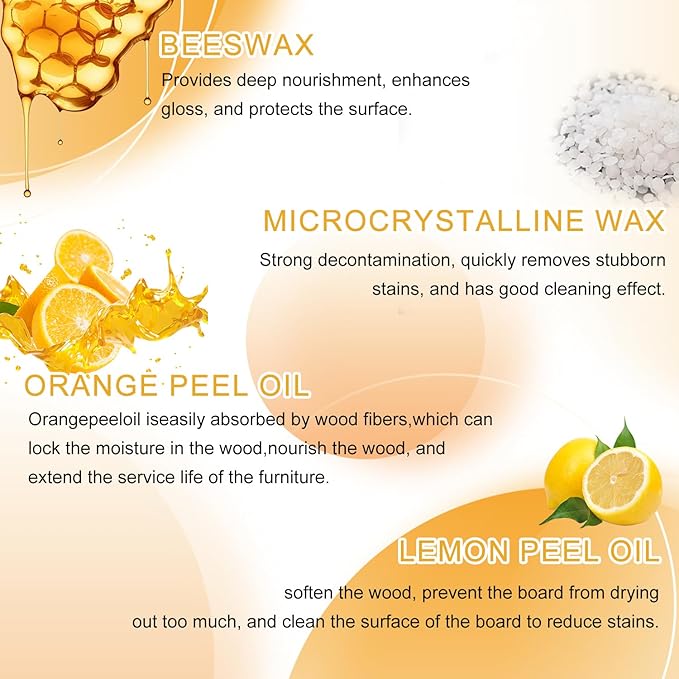 2Pcs Natural Beeswax Care Spray & Restorer, 2025 New Bees Wax Furniture Polish and Cleaner, Beeswax Furniture Polish for Wood, For Living Room, Kitchen, Leather and Furnitures Polishs - 120 ML