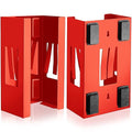 Lounsweer 2 Pcs Magnetic Glove Dispenser Holders Wall Mount Boxes of Gloves Commercial Quality Towels Wipes Paper Tissue Box Holder Kitchen Fridge Office Workshops Garage Tool Hospital(Red)