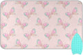 Ironing Mat Portable Ironing Pad Ironing Blanket for Table Top Heat Resistance Double-Side Using Travel Large 47.2 x 27.6 Inch Foldable Lightweight Pink Butterfly