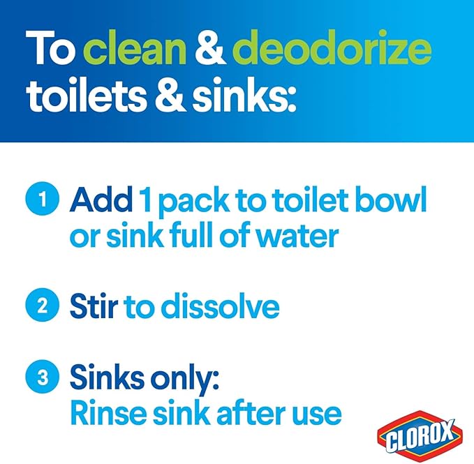 Clorox Zero Splash Bleach Packs - Laundry Pods, 4 Pack