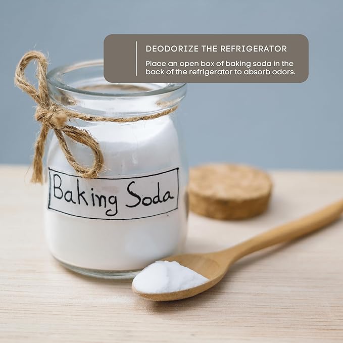 Kidu Baking Soda (5 Lbs) For Cleaning, Aluminum Free Baking Soda Bulk, Sodium Bicarbonate Cat Litter Deodorizer, Pure Baking Soda Odor Absorber For Toilet Bowl, Washing Soda For Laundry, Fridge And Freezer, Flea Powder For Carpets - 5 Pound Bulk Reseal...
