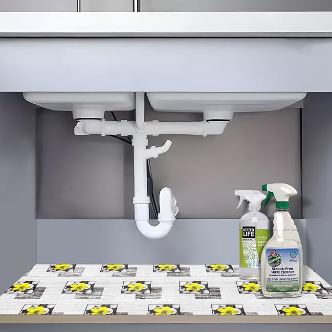 Non Adhesive Shelf Liner 12" W x 360" L Pantry Liner for Shelves Cupboard Liner Kitchen Cabinet Cover Easy to Trim