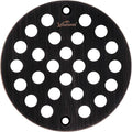 4-Inch Screw-in Shower Strainer Drain Cover Replacement Floor Strainer (Oil Rubbed Bronze) (Isn't Black)