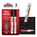 X-Protector Pen for Grout - 2 PCS, Black - Ideal Grout Paint Pens to Make Grout Black Again - Premium Grout Renew Pen with 2 Tips Types - Make Your Grouts Perfect Again!