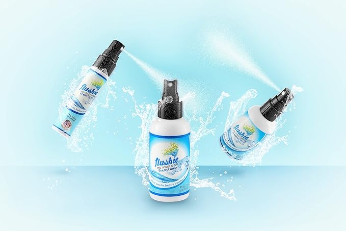 Flushie Pre-Toilet Spray for Poop Travel Size Toiletries Bathroom Spray for Poop Spray for Toilet Deodorizer Traveling Essentials Poop deodorizer Poop Odor eliminator… (Lavender, 2oz 1pack)