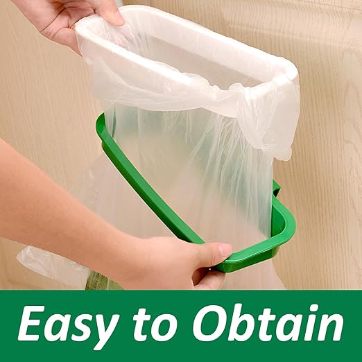 VinBee 5 PCS Portable Trash Bag Holder Hanging Trash Garbage Bag Holder Hanging Kitchen Cupboard Door Back Style Stand Trash Garbage Bags Storage Rack for Kitchen Cupboard