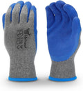 G & F Products - 3100-10 120 Pairs Large Rubber Latex Double Coated Work Gloves for Construction, gardening gloves, heavy duty Cotton Blend Blue