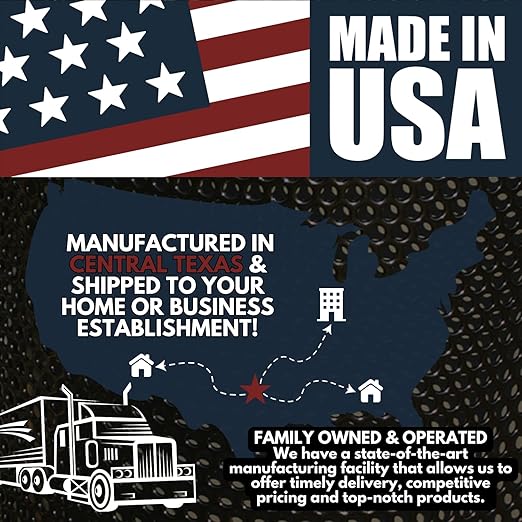 COATEDOUTDOORFURNITURE RFT-P-TXTRED Heavy Duty Round Trash Receptacle with Flat Top, Liner Included, 32 Gallon, Textured Red, Made in America
