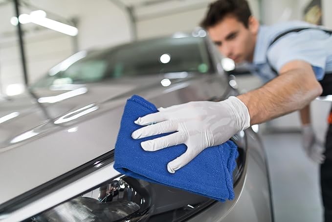 Cotton Shop Towels - Pack of 25 Cleaning Rags 12'' x 14'' - Super Soft and Absorbent Shop Rags for House - Multipurpose Cleaning Towels for Automobiles, Industries, Garage