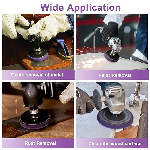21 Pack Paint Strip Discs for Angle Grinder, 4-1/2'' x 7/8'' & 2" Rust Remover Wheel, Comprehensive Paint Stripper Disc Kit for Cleaning and Removing Paint, Welds, Oxidation