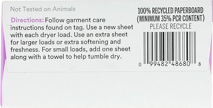 365 by Whole Foods Market, Lavender Fabric Softener Sheets 80 Count, 80 Count (Pack of 2)