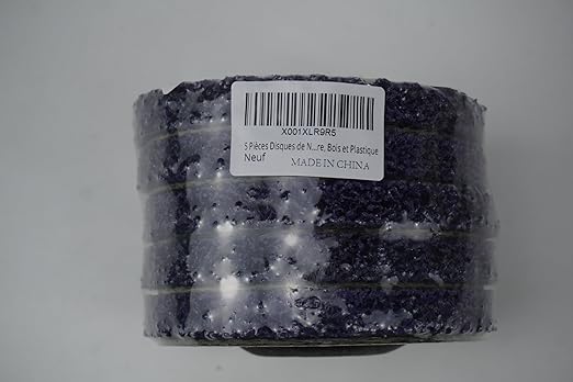 5" x7/8'' Stripping Discs Rust Remover Wheel Remove Paint and Oxidation Poly Strip Wheel Disc Abrasive Angle Grinding Wheel - 5 Pack(Purple)
