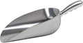 Cast Aluminum Utility Scoop - 38 oz. - Round Bottom, ice scoop For Multi-Purpose Use, With Finger Groove Handle (38 oz.)