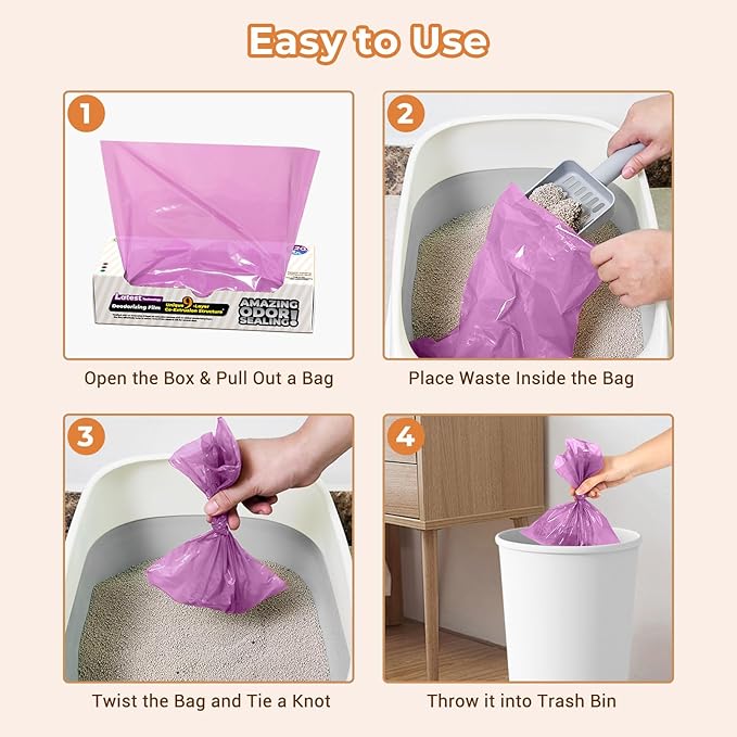 Odor Sealing Small Trash Bags Home & Food Use XS-220 Count Disposable Bags, Durable and Unscented (Color:Blue)