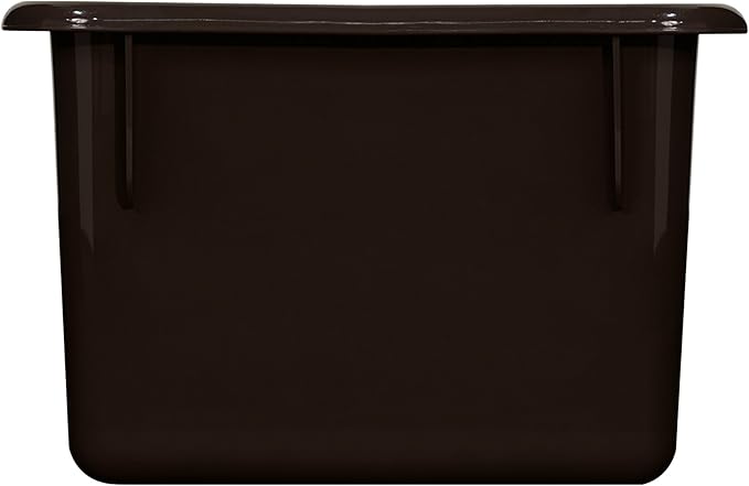 Wood Designs Cubby Storage Bin, Heavy Duty Plastic Containers for Kids Brown Cubby Tray Set of 20