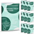 90 Pcs Disposable Flushable Paper Toilet Seat Covers Travel Supplies Essentials for Airplane, Public Restrooms, Bathroom, Hotels, Camping, Kids or Adults