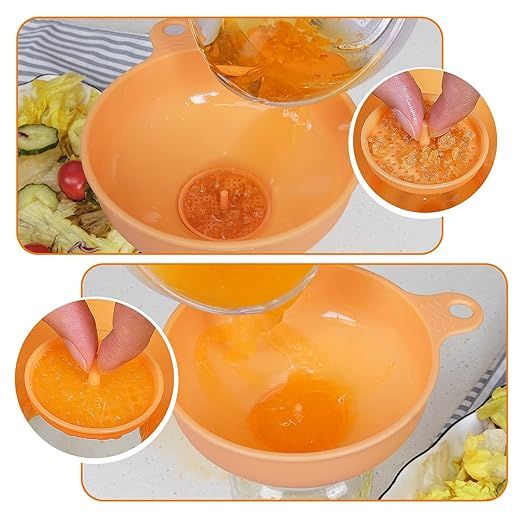 Wide Mouth Kitchen Funnel, Food Grade Plastic Cooking Canning Funnel with 4 Sizes Spouts for Filling Wide and Regular Mason Jars, Spray Dropper Oil Bottle Jug Spices Shampoo Sauce
