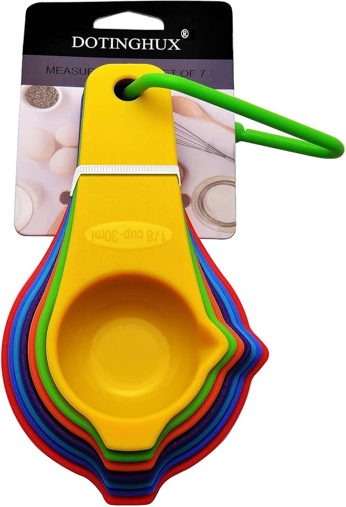 Measuring Cups Set of 7, Assorted Colors