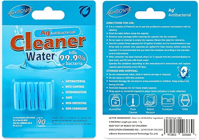 Humidifier Cleaner, 3 Pack Humidifier Cleaning Fish for Universal Humidifiers Tanks 90 Days, Purifies Water & Prevent Hard Water Build-Up, Reduce White Dust and Odors
