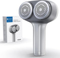 VASSON Fabric Shaver, Electric Lint Remover, Rechargeable Lint Shaver, Sweater Shavers to Remove Pilling, Large Fuzz Remover for Clothes Couch Furniture (Greyish White)